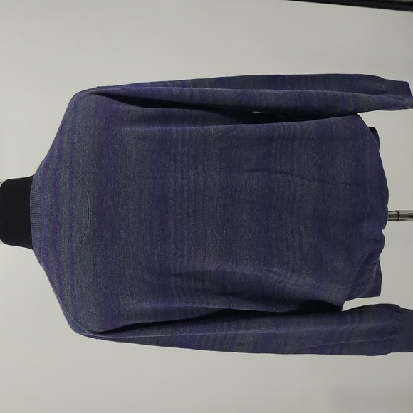 Bugatchi Gradient Striped V Neck Wool Sweater Men's Size XLarge - Picture 3 of 10